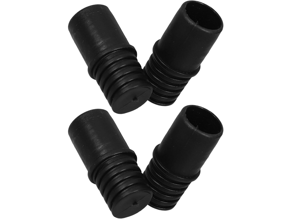 Adaptador De Conexão Roscada Multifuncional Plástico Preto Kisangel, 22mm, Para Cabo De Esfregão, 4 Peças, Instalação