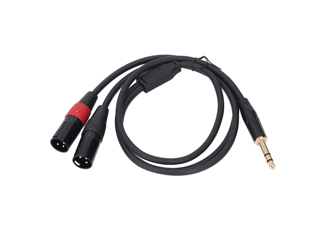 EOOCOO em Y splitter (trs 1/4 polegada, xlr macho duplo)
