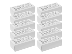 Conjunto De 10 Recipientes Para Biscoitos, Mini Cupcakes, Sobremesas, Caixas De Presente Com Visor E Recipientes Para Macarons. Hengjian