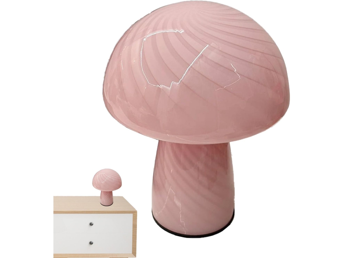 Luminária De Mesa Moderna Em Formato Cogumelo, Portátil, Com 3 Modos