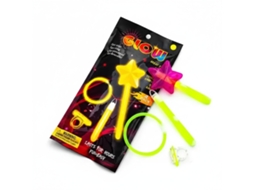 Conjunto 4 Peças Party Glow Estrela Bk Ygb041 Multicores B&K
