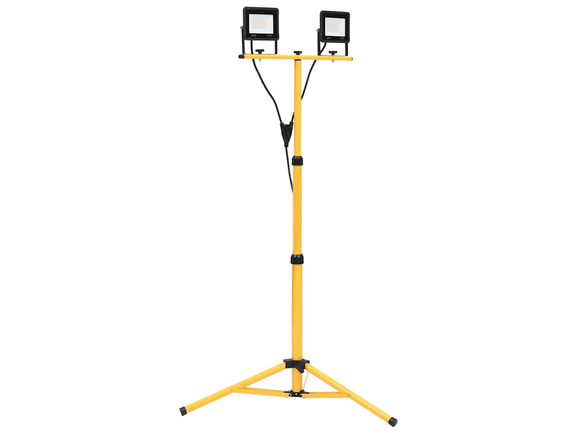 Vidaxl Projetor C/ Iluminação Led E Tripé 2x30 W Branco Frio