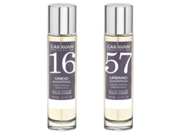 Conjunto de 2 Perfumes CARAVAN para Homem Nº57 e Nº16