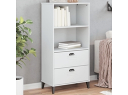 Vidaxl Estante Viken 60x35x123 Cm Derivados De Madeira Branco