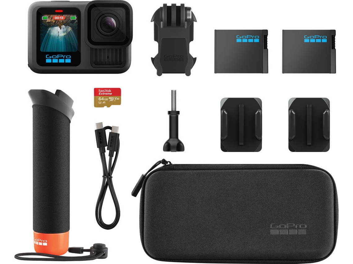 Action Cam GOPRO HERO 13 Hard Bundle (5.3K - 27 MP - Wi-Fi e Bluetooth)