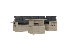 Garden Sofa Set, Garden Sofa Sets Vidaxl Cinzeto Rattan / Vime (n/a)
