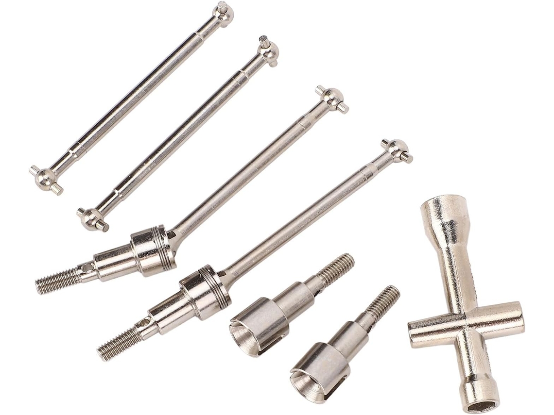 Conjunto de Eixos de Tração Dianteiro e Traseiro em Metal Compatíveis com Scy para Carros Rc de Grande Porte. SFUSHOS