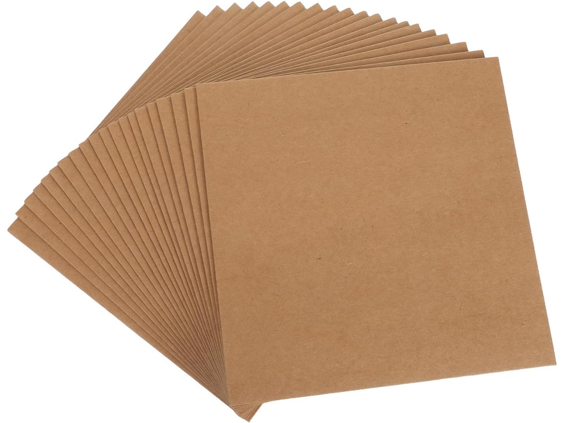 Carrées Formato 20x20 Cm Lote De 20 Em Papel Kraft Épais Resistentes Déchirure For Rangement Quotidien Et Of