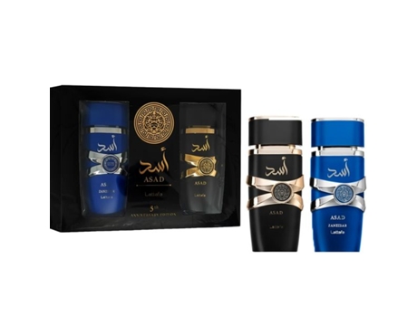 Paquete de Lattafa Asad Asad Zamzibar de 100 ml