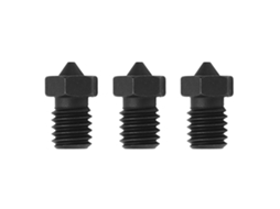 Bico De Impressora 3d 0.4mm Aço Temperado Resistente À Alta Temperatura M6x12.5mm Para V6 (3 Peças)