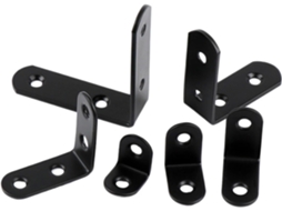 Suporte Em Forma De L Aço Inoxidável Preto Espesso