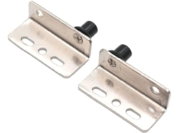 2 Dobradiças Pivotantes Para Portas, Prateadas, Reforçadas, Com Eixo Oculto E Bucha, 40x18mm, Em Ferro, Para Armários E