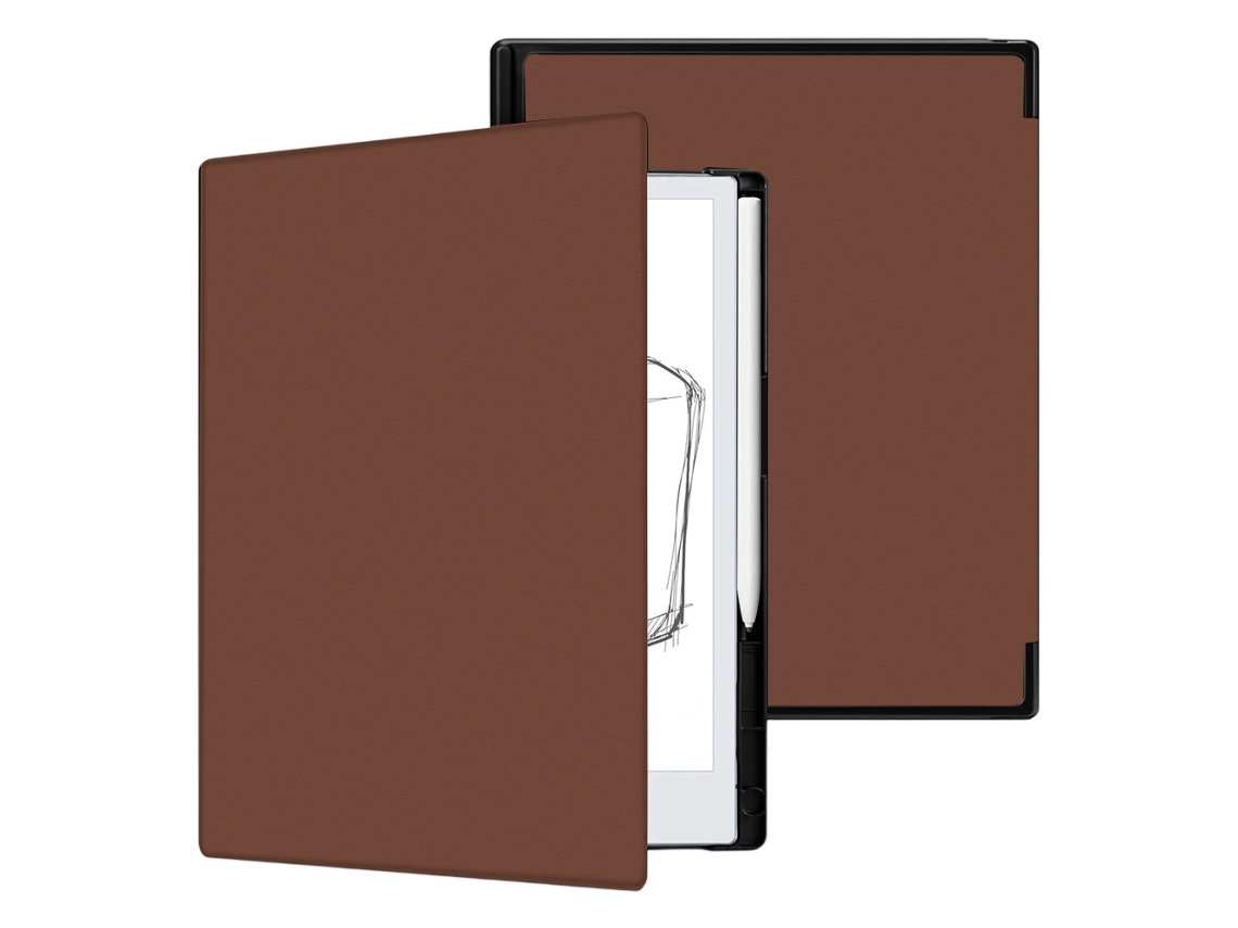 Capa Panoona Para Remarkable 2 Paper De 10,3" (lançada Em 2020) Com Fecho Magnético E Revestimento Leve Em Pele Pu Marrom