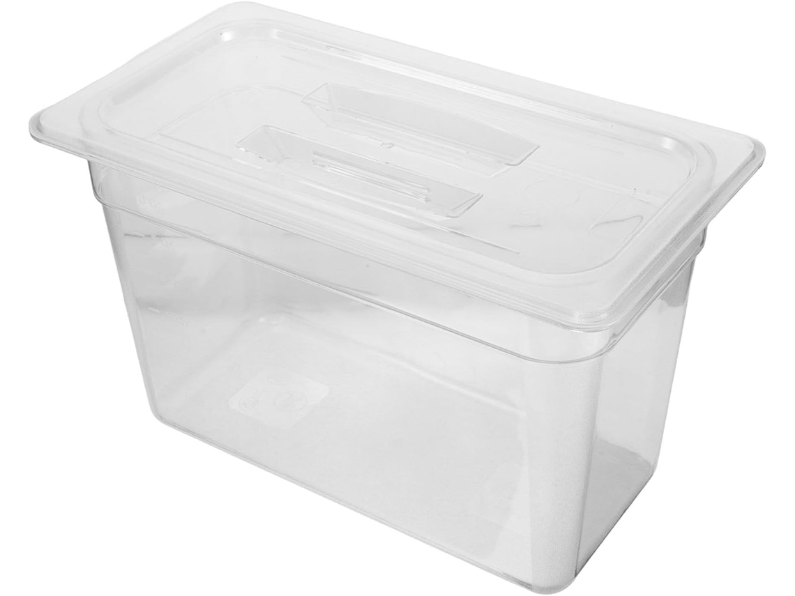 Recipiente Toyvian De 6 Litros Para Cozimento Lento Com Tampa, Caixa Transparente Para Banho Maria Cozinha Doméstica