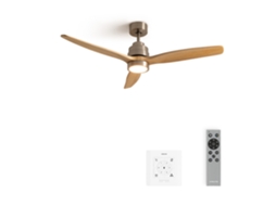 Create - Wind Stylance Natural Wood - Ventoinha De Teto 40w Silencioso 100% Madeira Vários Tamanhos