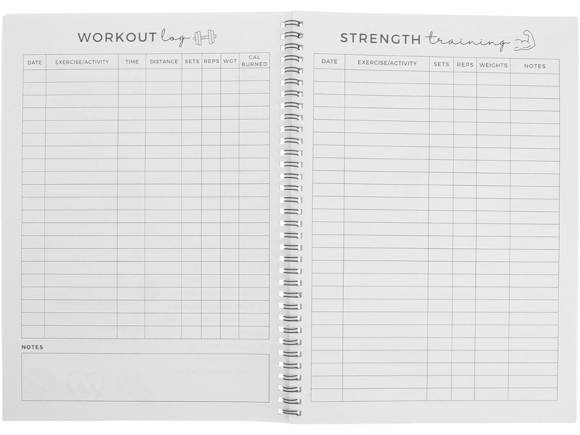 Planificador De Fitness Portátil Em Papel Superior Para Homens E Mulheres, Agenda De Treinamento Prático E