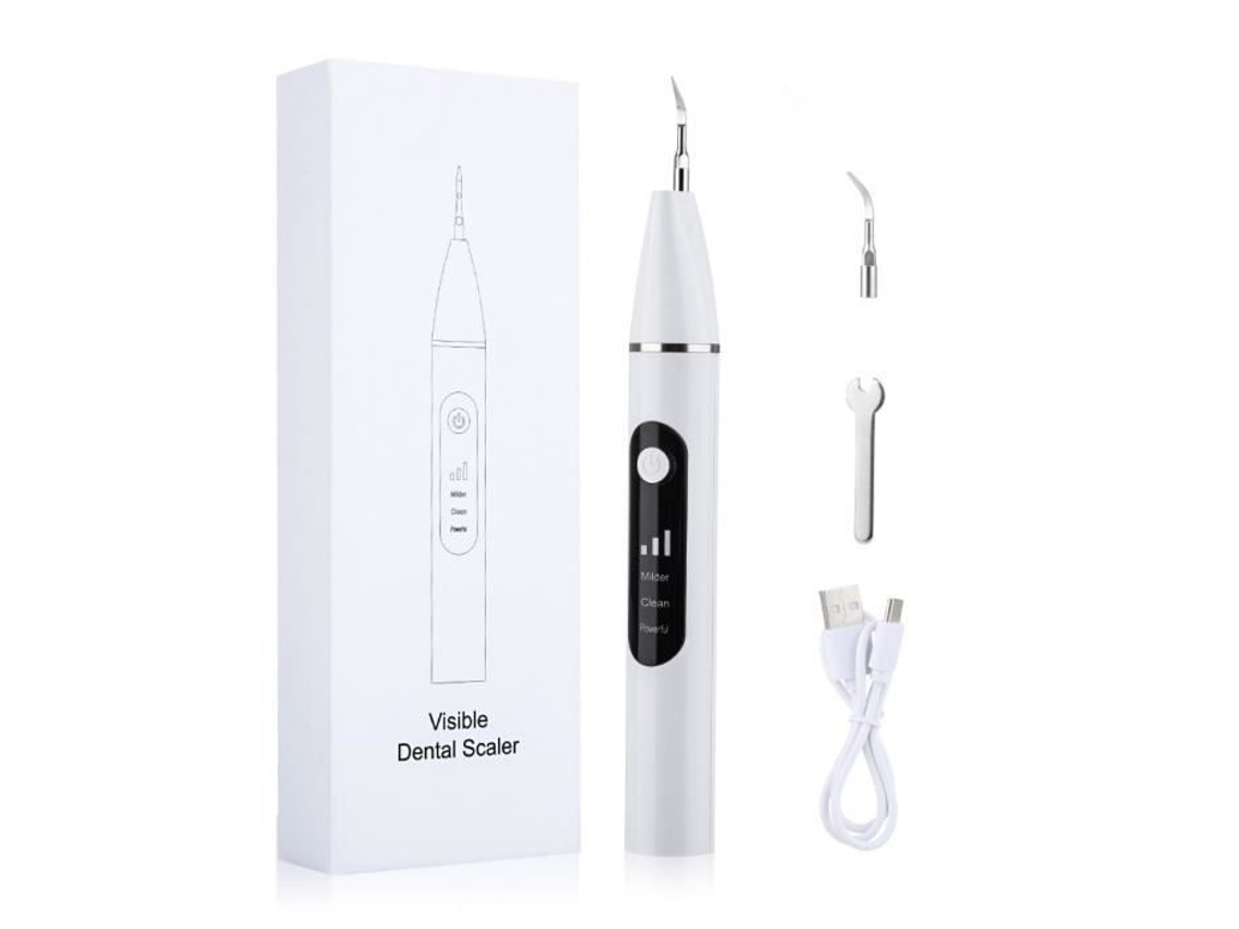 Branco Padrão Raspador Dental Ultrassônico Irrigador Visual Removedor de Tártaro Oral Limpador de Dentes AIHONTAI