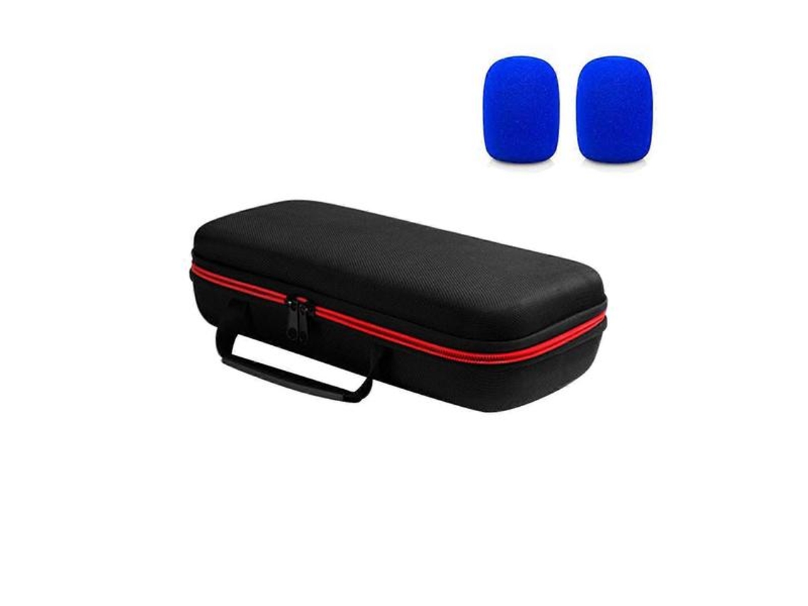 Kit De Microfone Sem Fio Duplo Azul