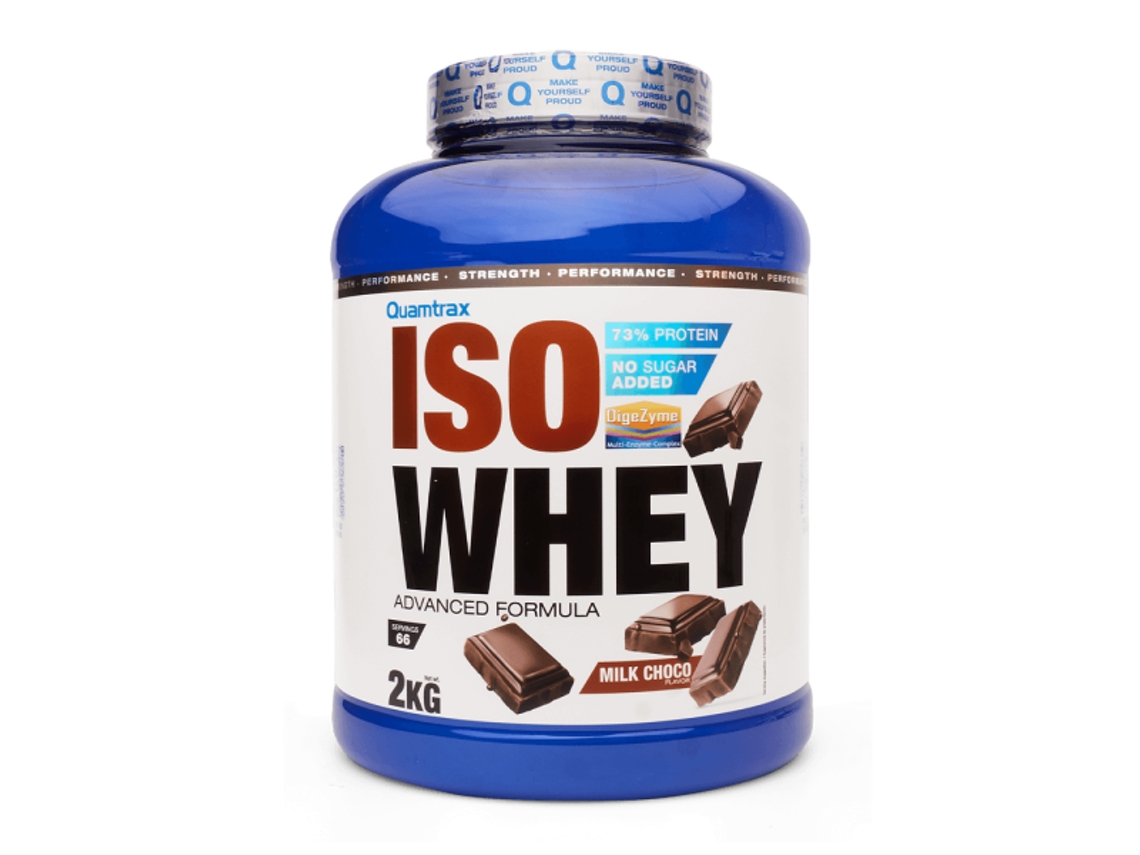 Isowhey 2kg Chocolate Ao Leite da QUAMTRAX