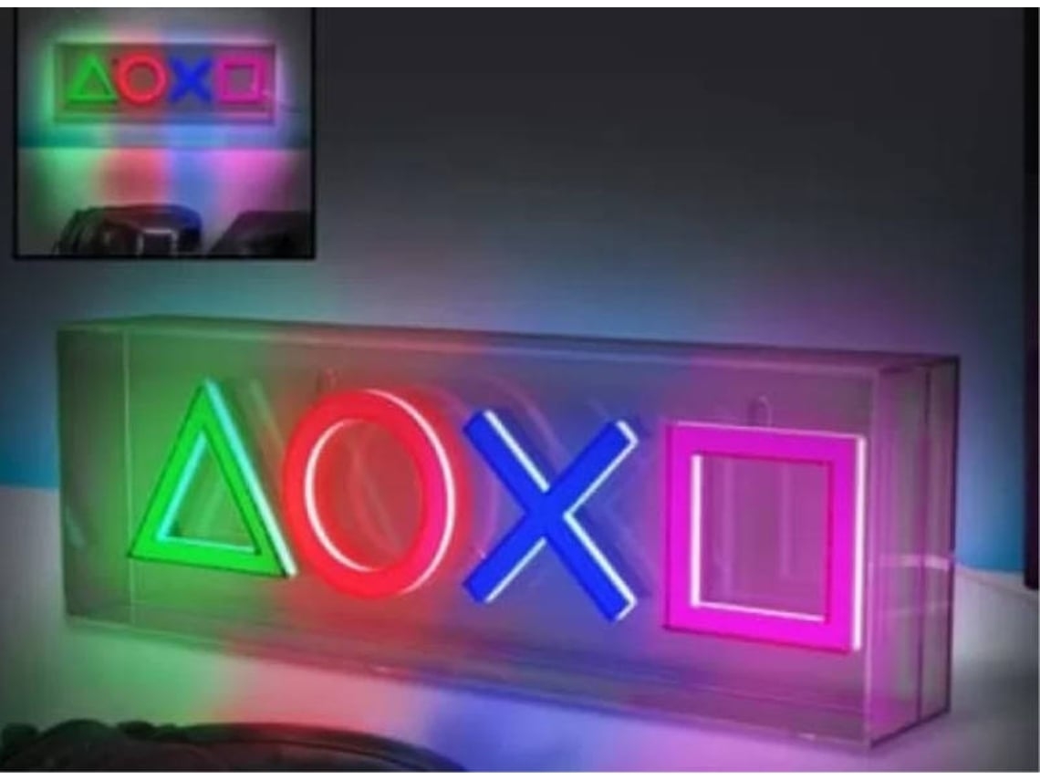 Luz PLAYSTATION de Néon (Outlet Caixa Aberta - LED)