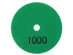 Pastilla De Polimento De Diamante Redonda De 3 Polegadas Para Granito E Mármol - Ferramenta De Polimento Úmido (1000)