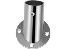 Suporte Triangular Para Haste Com Flange, Tubo De 25mm, Aço Inoxidável Prateado, 1 Peça