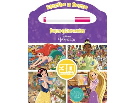 Livro Pintar Y Borrar Princesas Welf de Princesas (Espanhol)