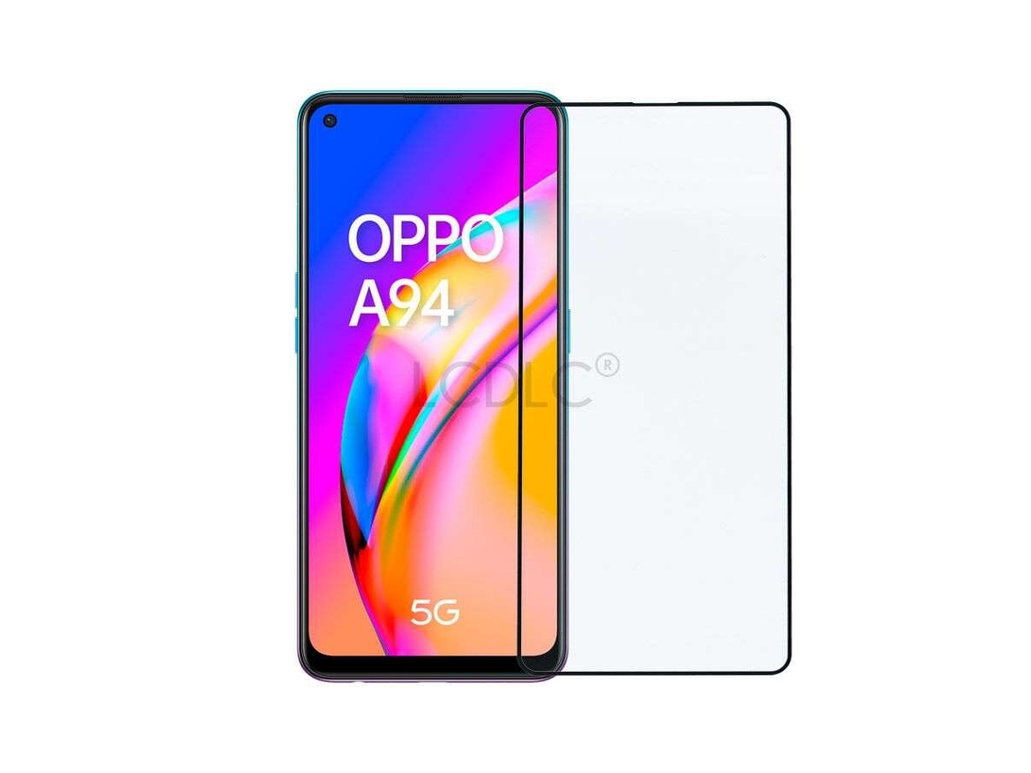 Película De Vidro Temperado Completa Preto Para Oppo A94 5g