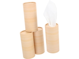 Conjunto De 4 Porta Lenços Cilíndricos Compatíveis Com Porta Copos, Organizados E Elegantes. Gokoco