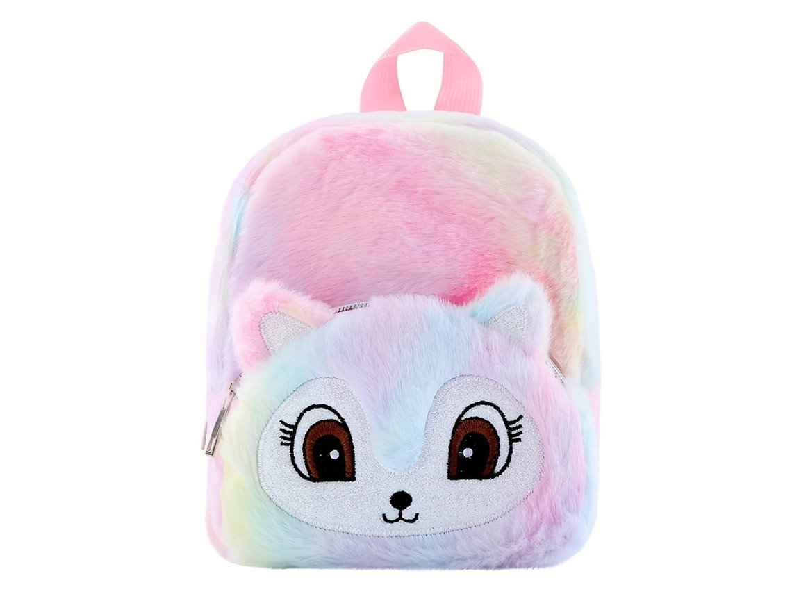Mochila Escolar Pequena De Pelúcia Unicórnio Para Meninas, Casual, Infantil Fofa Com Desenho Animado Aquaforge
