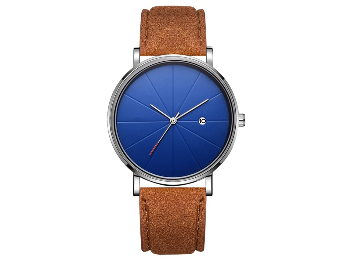 Reloj De Pulsera Analógico De Cuarzo Con Dial Redondo Moda Simple (22)
