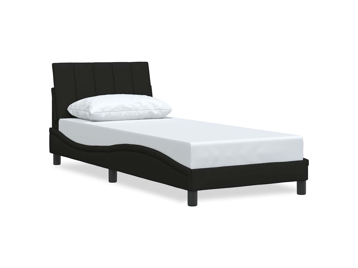 Bed Frame, Bed Frames Vidaxl Preto Tecido (90 X 200 Cm)