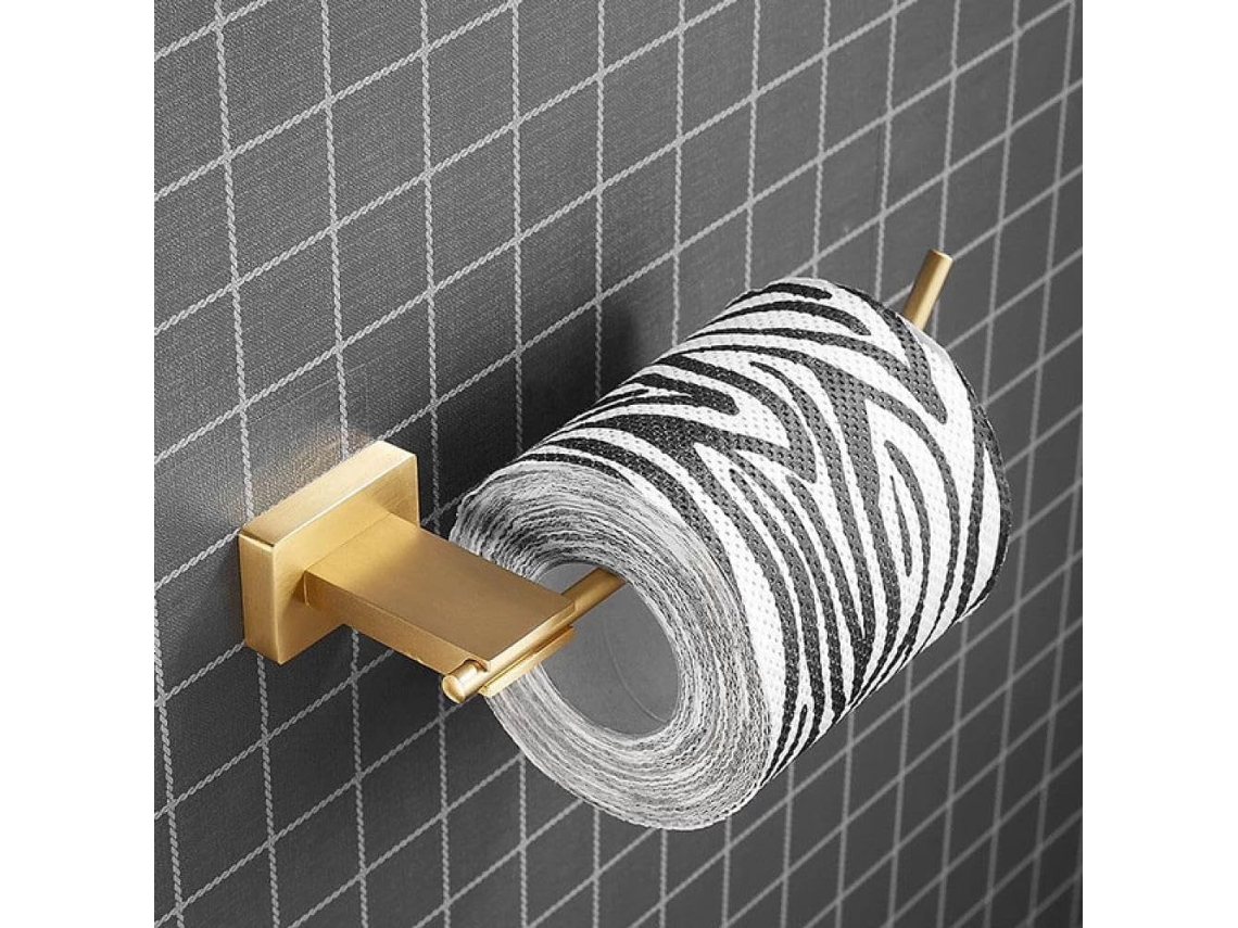 Kit De Suporte Para Toalhas De Papel Em Latão