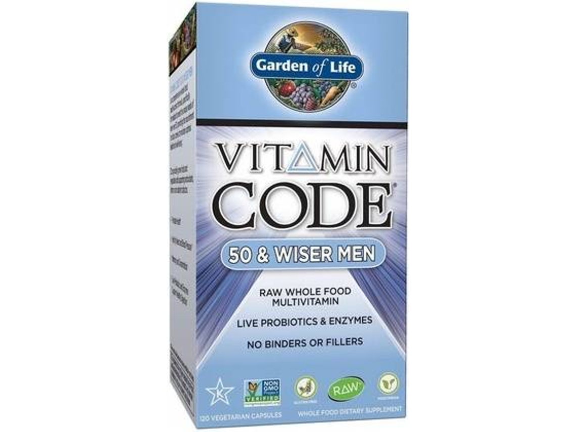 Suplemento Alimentar GARDEN OF LIFE Vitamin Code & Wiser Men (120 cápsulas vegetais)
