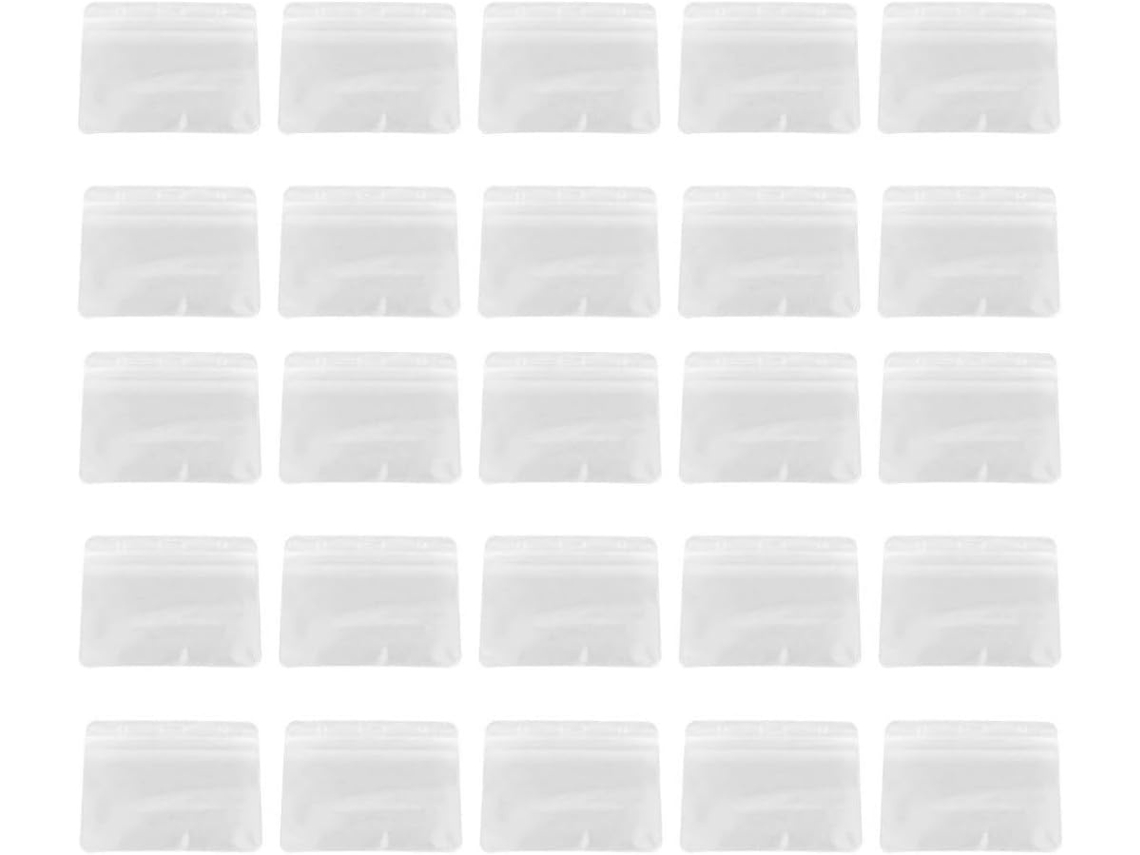Lurelia Porta-crachá Com Clipe Em Pvc Branco Pacote Com 100 Unidades Para Escritório E Escola