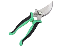 Tesoura de jardinagem Nova Line, corte de ramos, aço inox, profissional, verde, 19cm