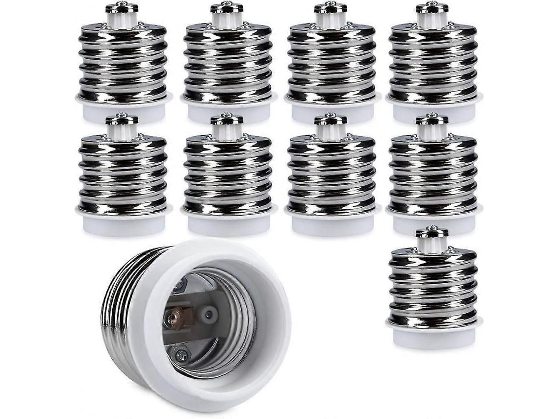 Adaptador De Soquete 10x - Conversor De E40 Para E27 - Base De Soquete E27 Para Lâmpadas Halógenas E Led