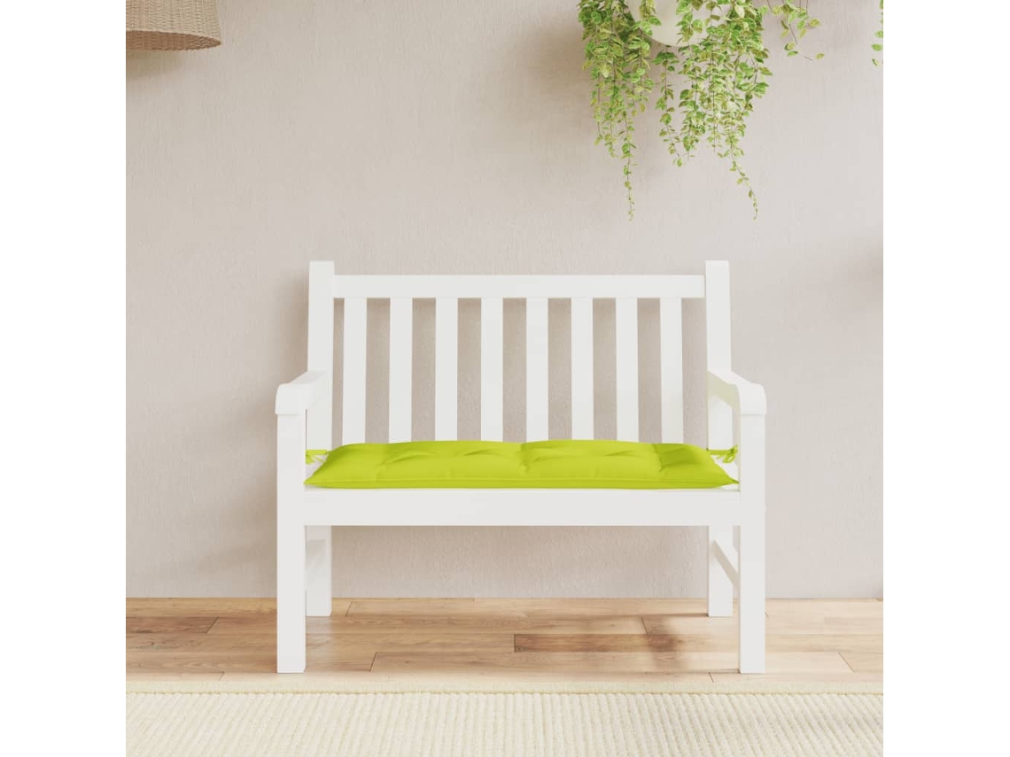 Vidaxl Almofadão P/ Banco De Jardim Tecido Oxford Verde Brilhante