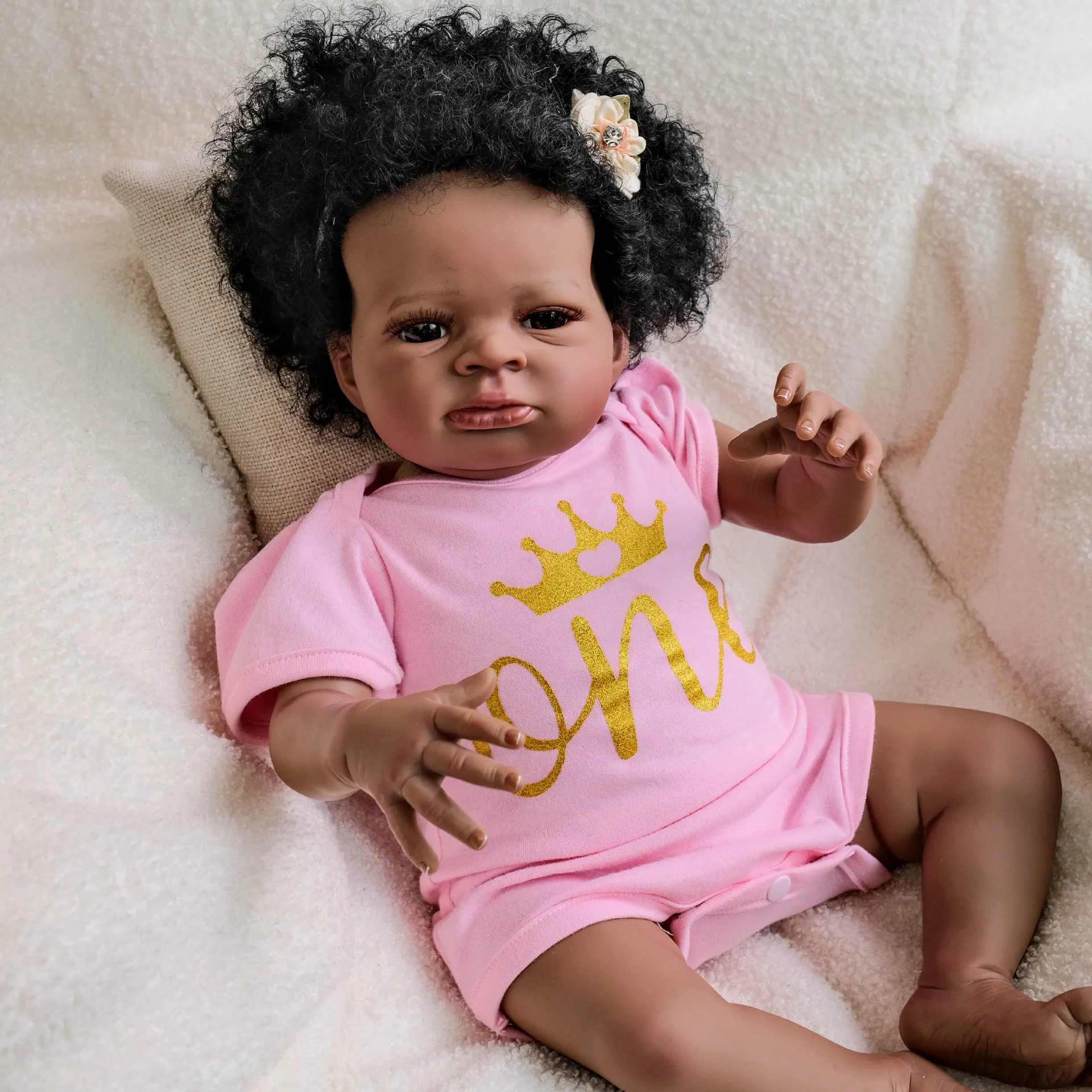 Boneca Rebirth De 50 Cm Com Corpo De Tecido Macio