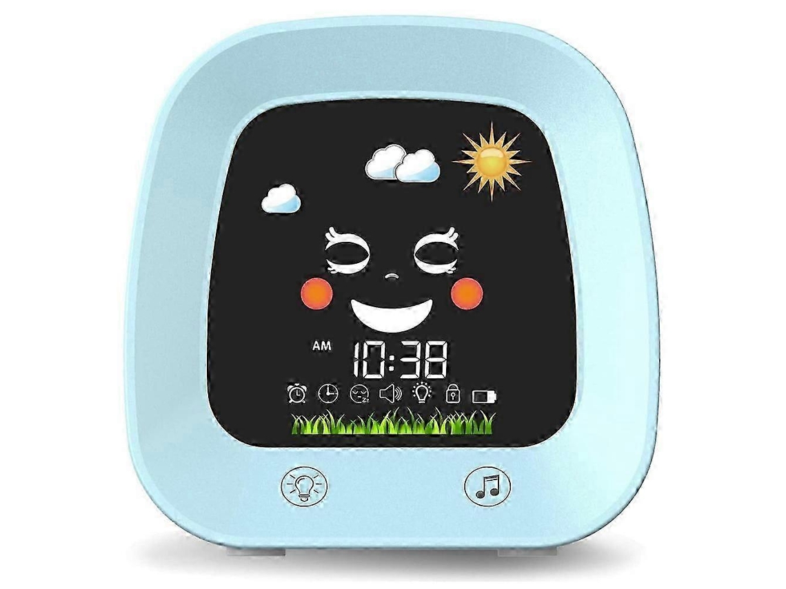 Relógio De Alarme Infantil Com Luz Noturna E Sons Relaxantes Para Dormir