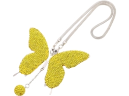 Pingente Para Espelho Car Rearview Mirror, Acessório Para Pendura, Aço Inoxidável E Strass.