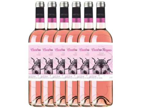 Cuatro Rayas Tempranillo Rueda Joven 75 cl (Caixa de 6 unidades)