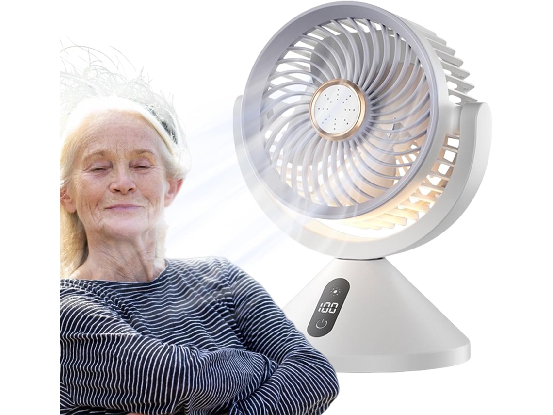 Ventilador Portátil Com Ar Condicionado, 3 Velocidades, Silencioso,