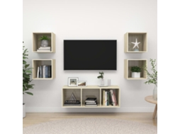 Vidaxl 5 Pcs Conjunto Móveis de Tv Derivados Madeira Carvalho Sonoma