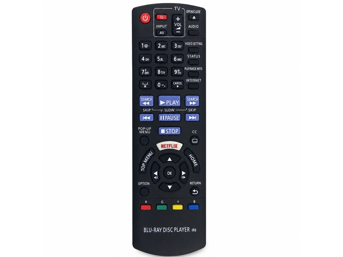 Comando À Distância De Substituição Sem Configuração Para Leitor Blu-ray Panasonic N2qayb001167