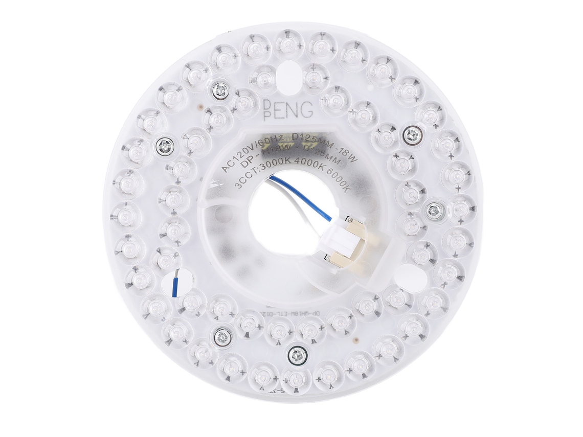 2026 kit de Reposição Led para Ventilador de Teto 4,92 Polegadas 18w 3cct 3000k/4000k/6000k Ajustável 120v