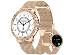 Smart Watch Yunzii I58 Carregamento Magnético Longo Tempo De Espera Ouro Yunzii