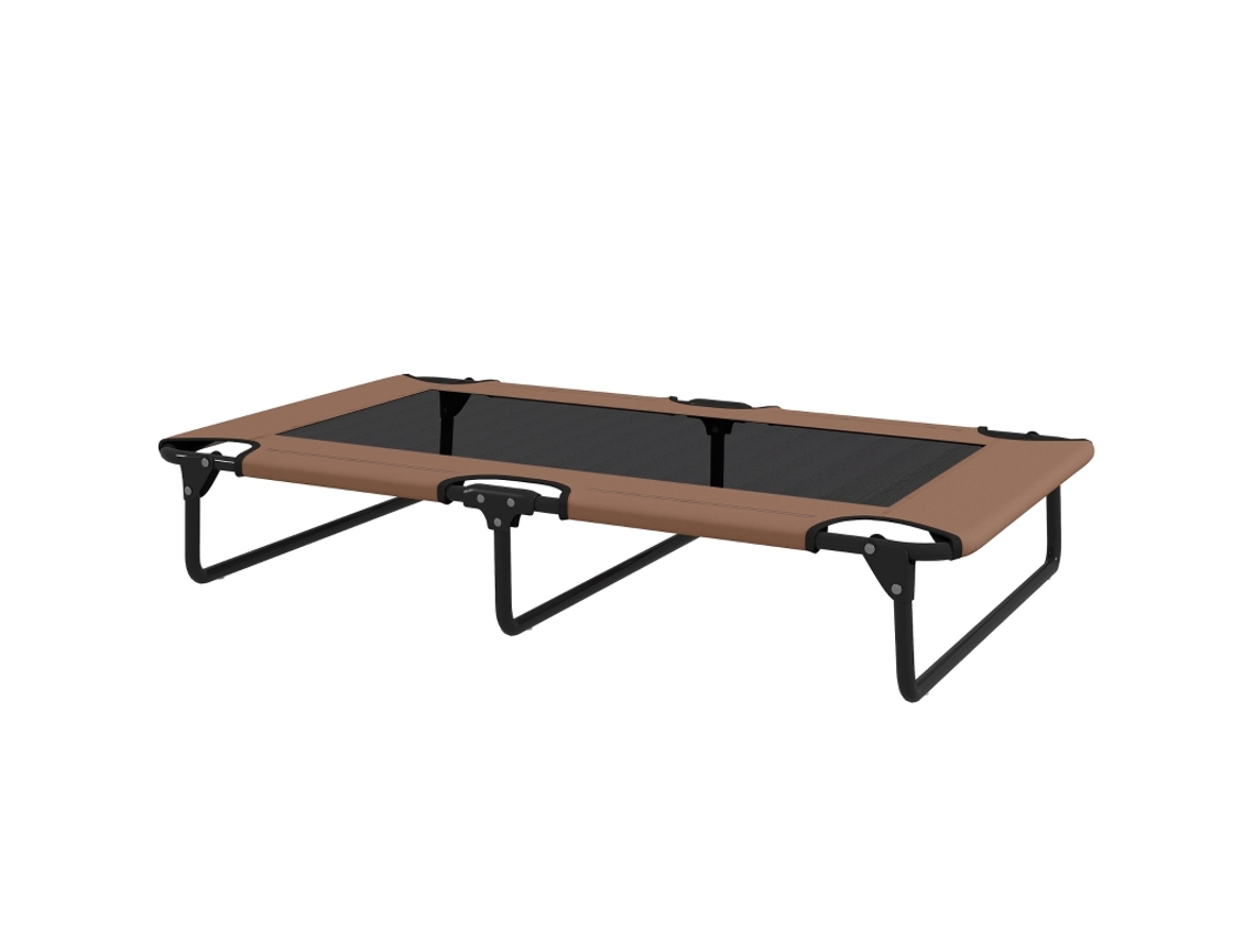 Cama Elevada Movel, Cama Elevada Com Pano Respirável, Grandes, Cor Café.