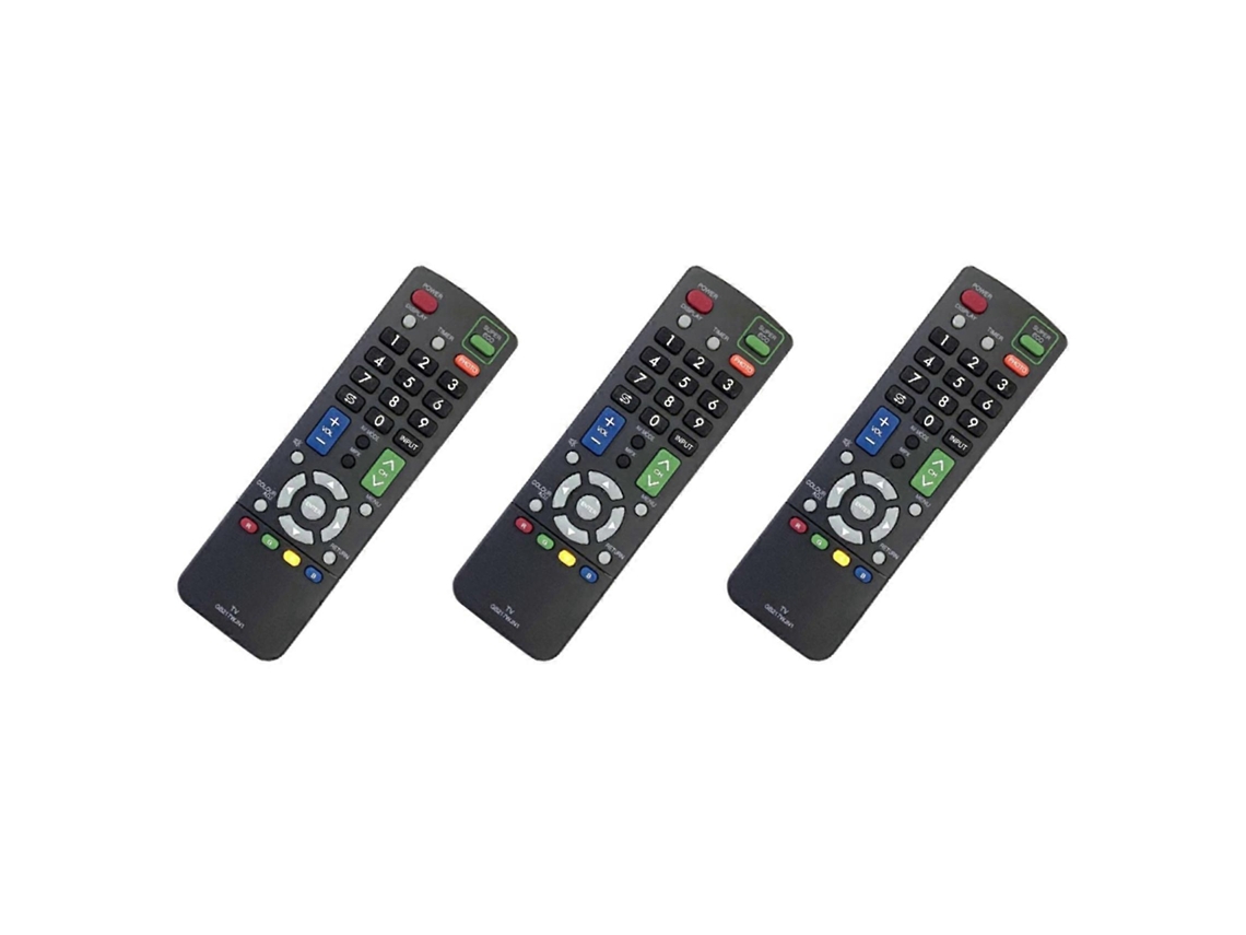 3 Controles Remotos Para Tvs Sharp Gb217wjn1/led/lcd, Substitutos Dos Modelos Gb217wjsa E Gb215wjsa.