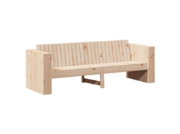 Sofá De Jardim Vidaxl Castanho Madeira De Pinho Maciça (185,5 X 60 X 62 Cm)